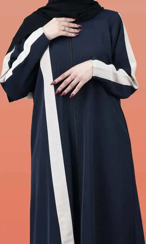 عباية ياقوت كحلي غامق