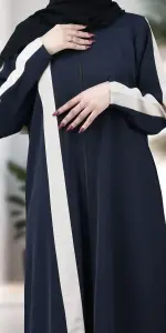 عباية ياقوت كحلي غامق