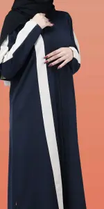 عباية ياقوت كحلي غامق