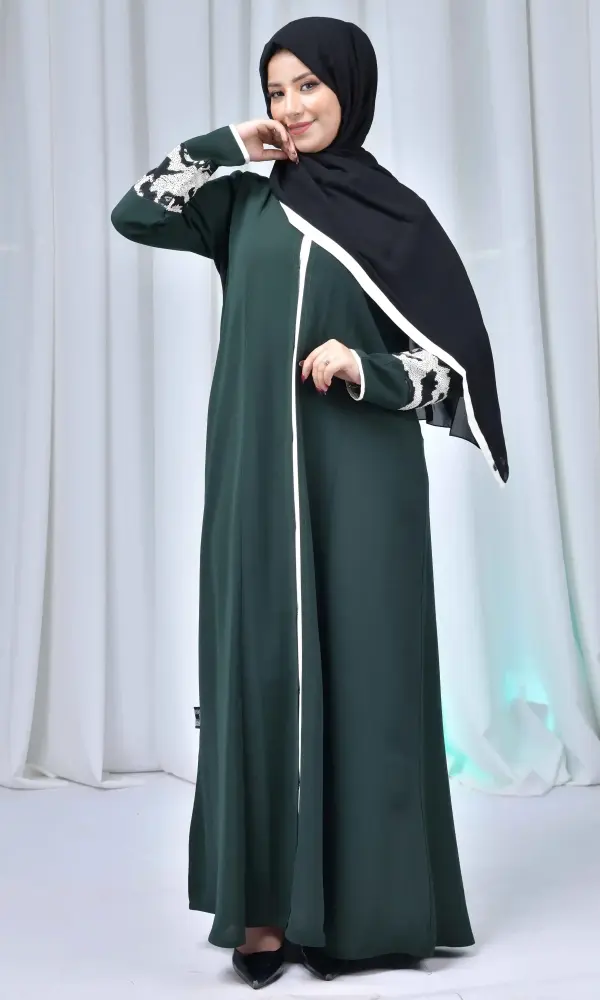 عباية سرلاء اخضر