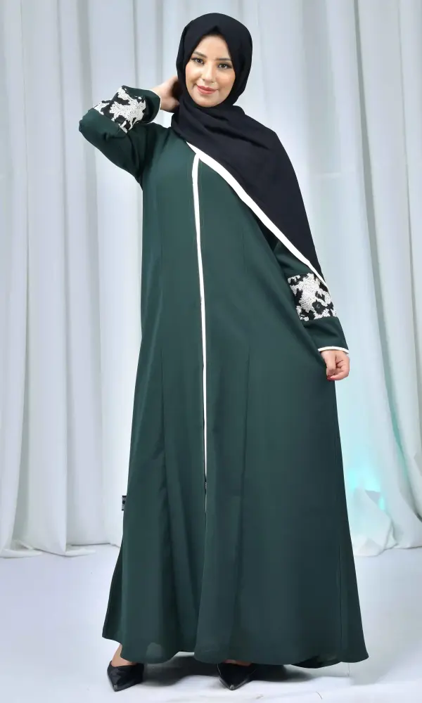 عباية سرلاء اخضر