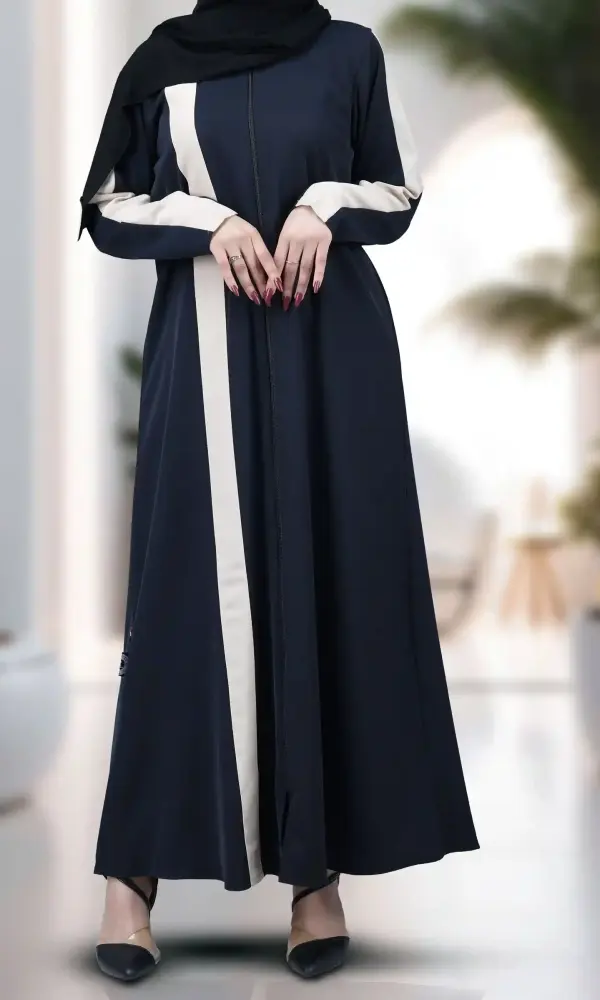 عباية ياقوت كحلي غامق